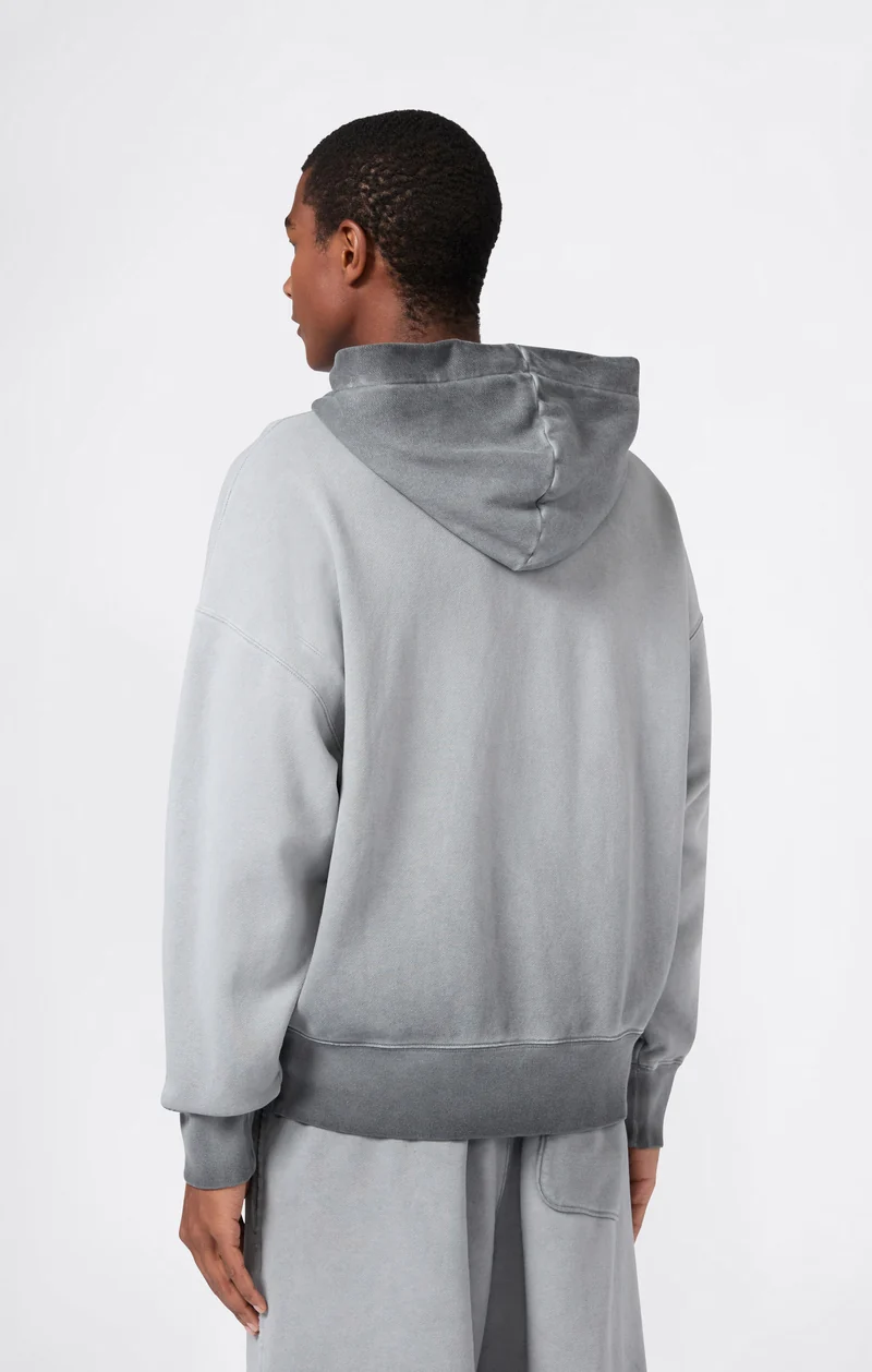 Men’s Washed Full Zip Hoodie Loose Fit Time Capsule