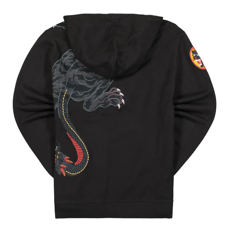 Two Headed Panther Hooded Sweat