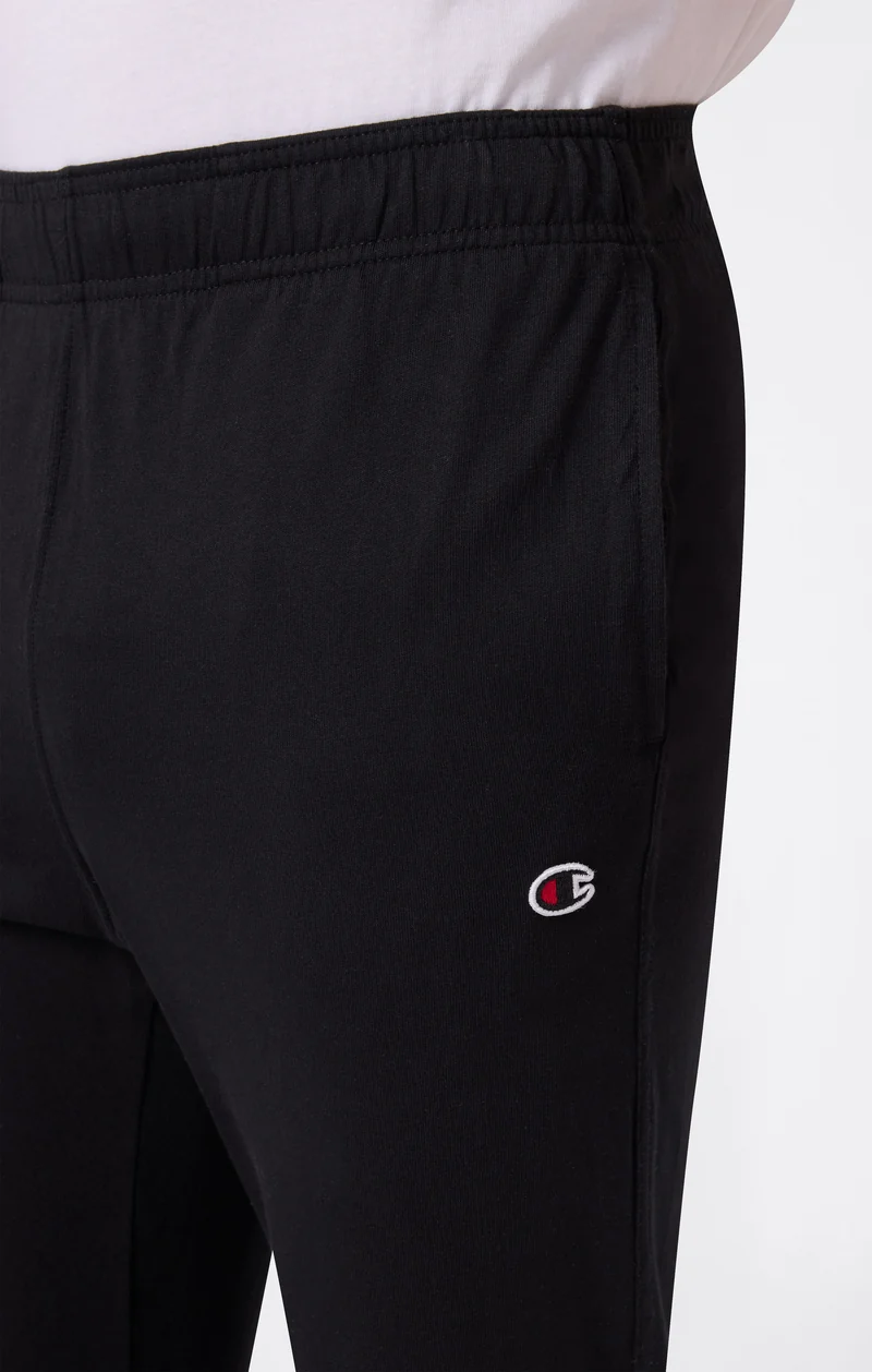 Men's Icons Slim Fit Rib Cuff Light Pants with Embroidered Logo