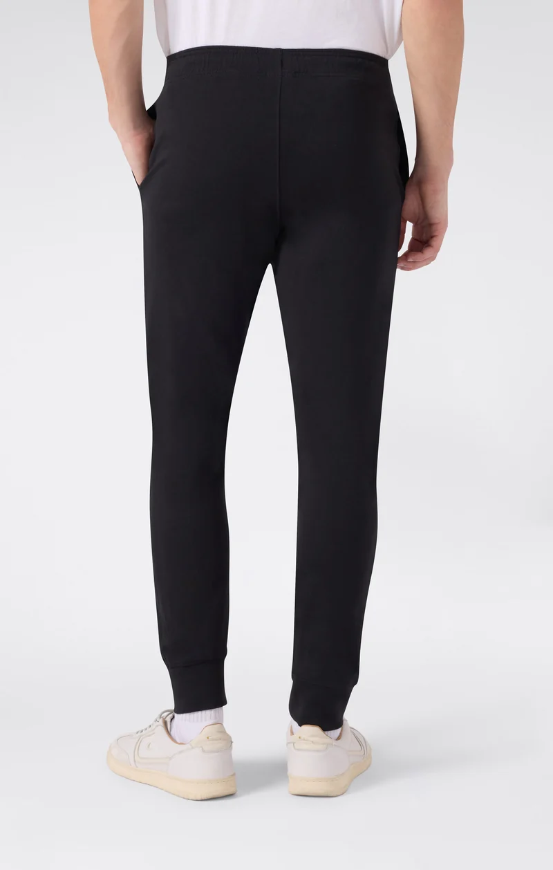Men's Icons Slim Fit Rib Cuff Light Pants with Embroidered Logo