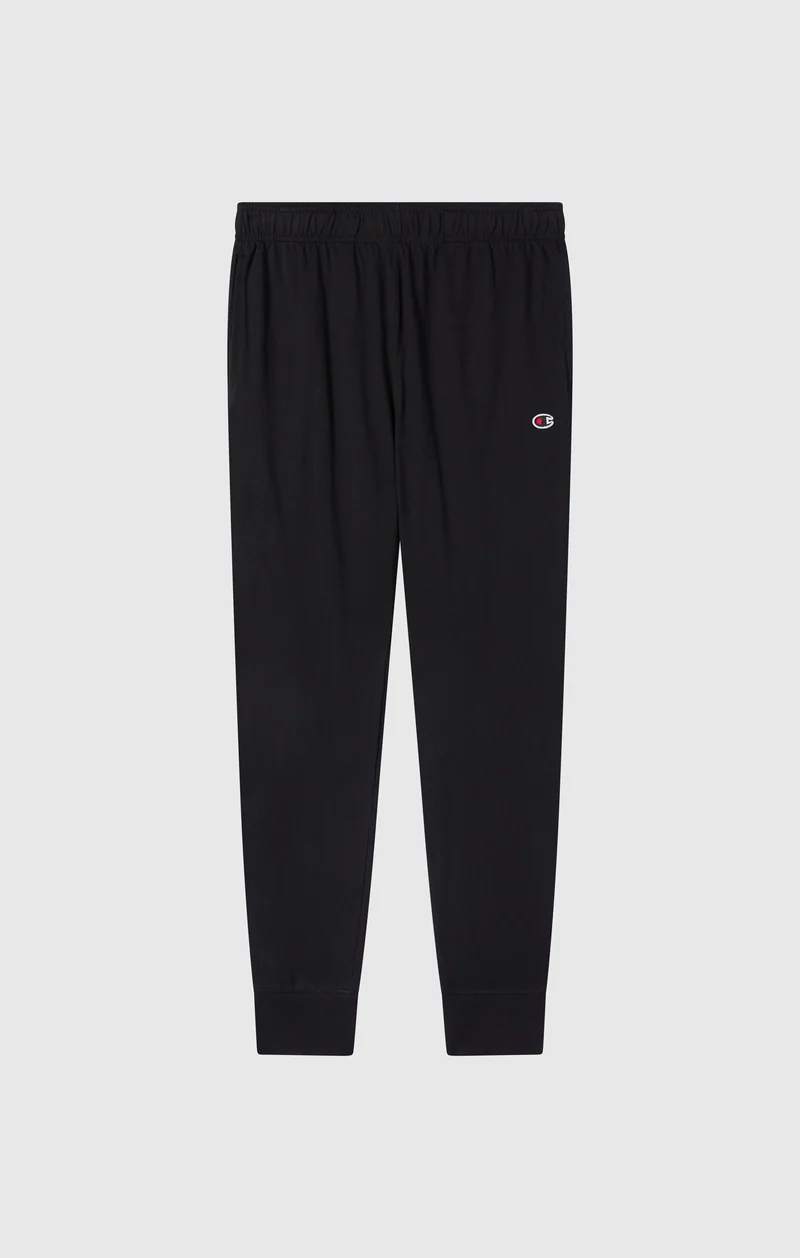 Men's Icons Slim Fit Rib Cuff Light Pants with Embroidered Logo