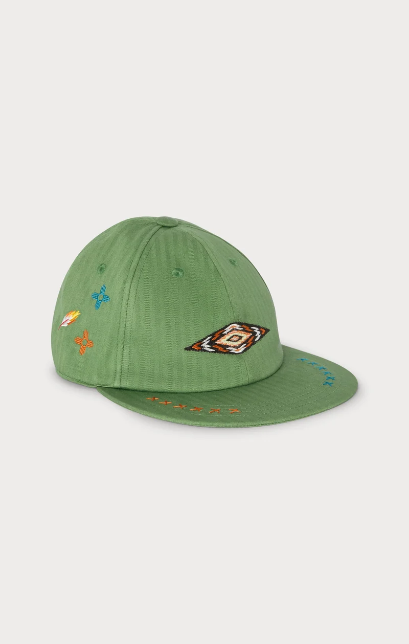 Herringbone Cotton Baseball Cap