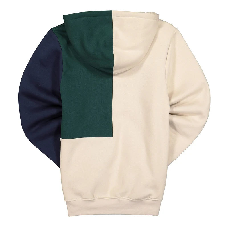 colorblock hoodie fleece