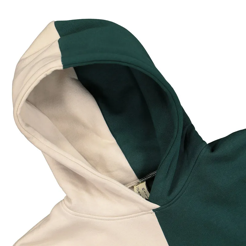 colorblock hoodie fleece