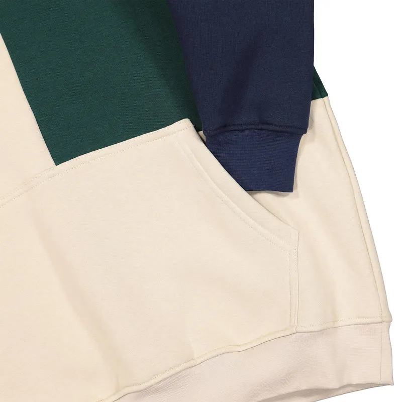 colorblock hoodie fleece