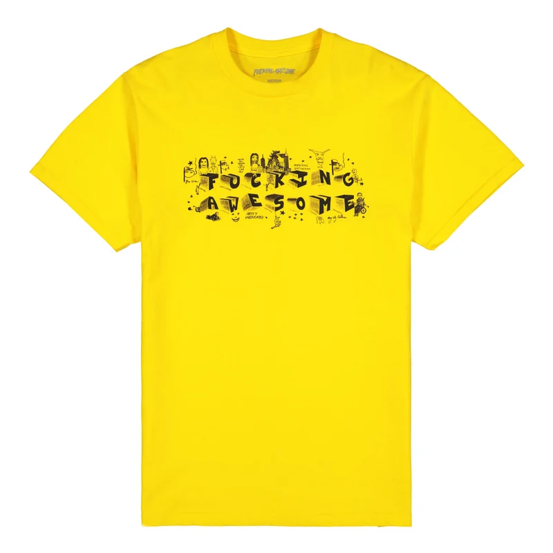 block letters tee