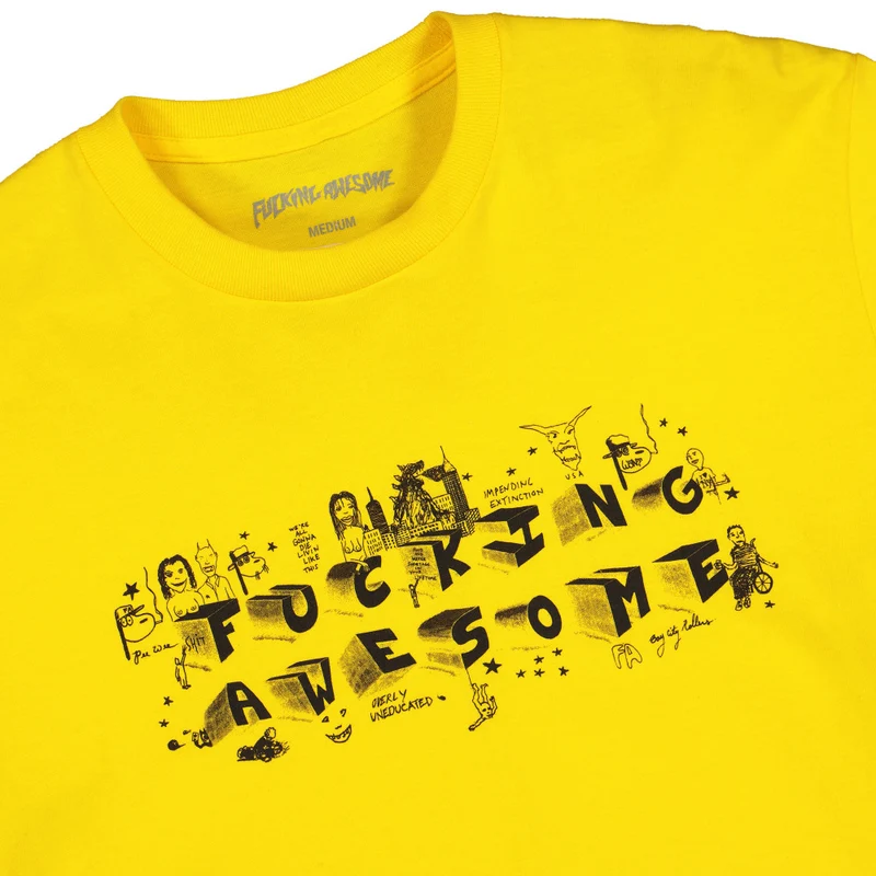 block letters tee