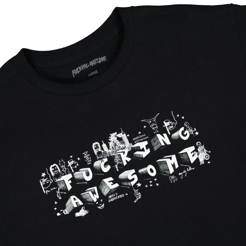 block letters tee