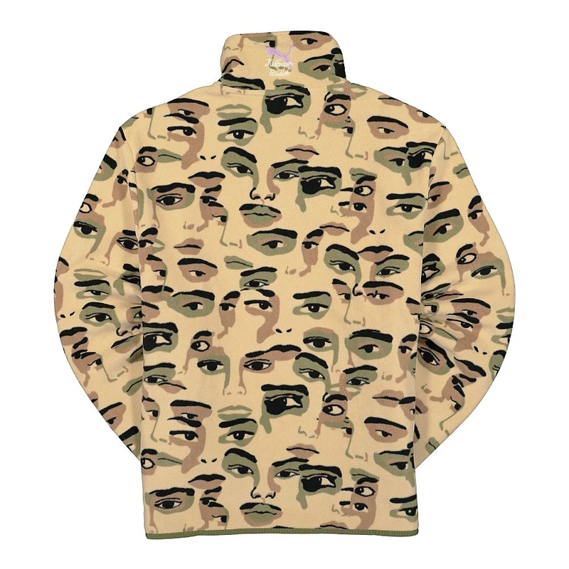 Kidsuper Studios x Puma All Over Print Fleece Half Zip Top
