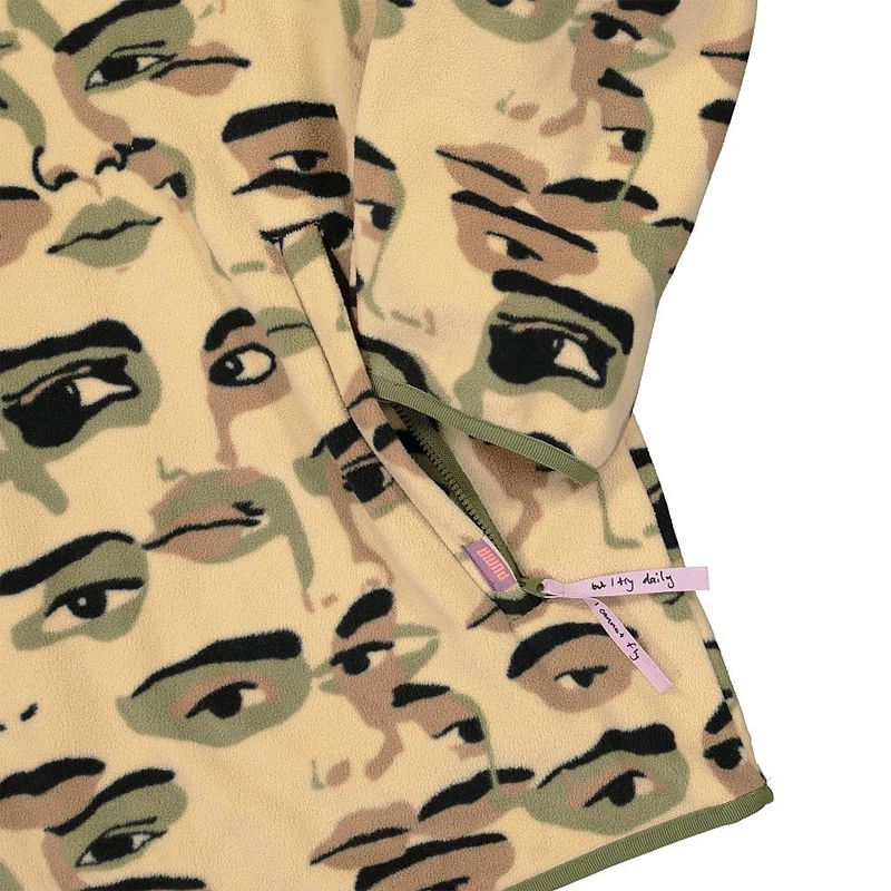 Kidsuper Studios x Puma All Over Print Fleece Half Zip Top